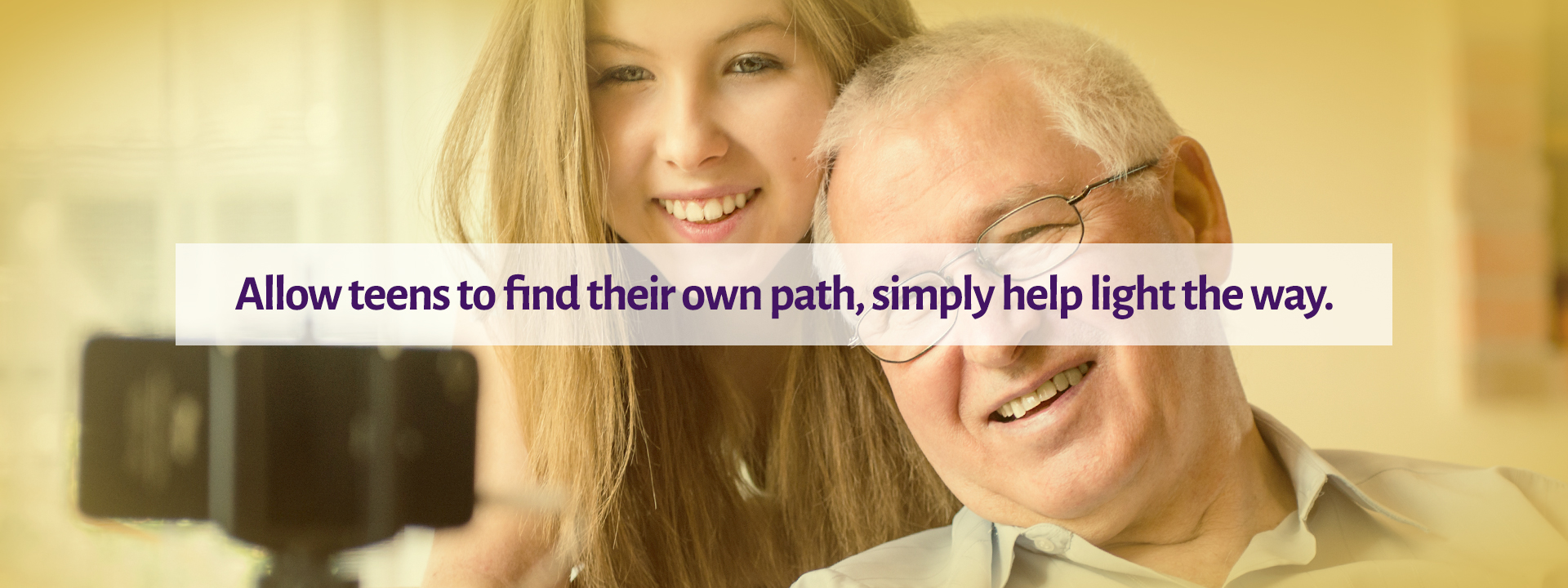 Allow teens to find their own path, simply help light the way.